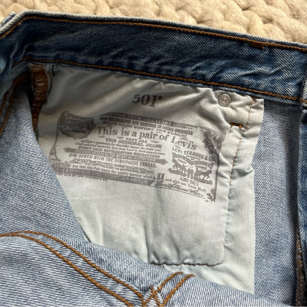 Levi's Blue Denim Shorts | small - Picture 7 of 8